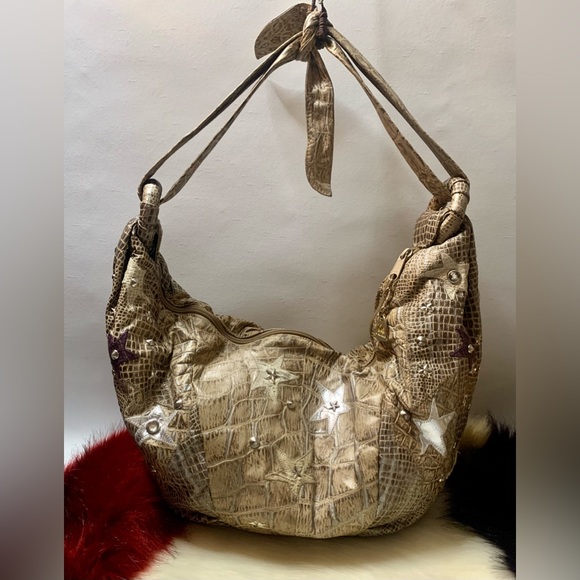 💎VIVA OF CALIFORNIA USA💎Snakeskin hobo,Large and beautiful bag.💎#VIVA - Picture 5 of 17